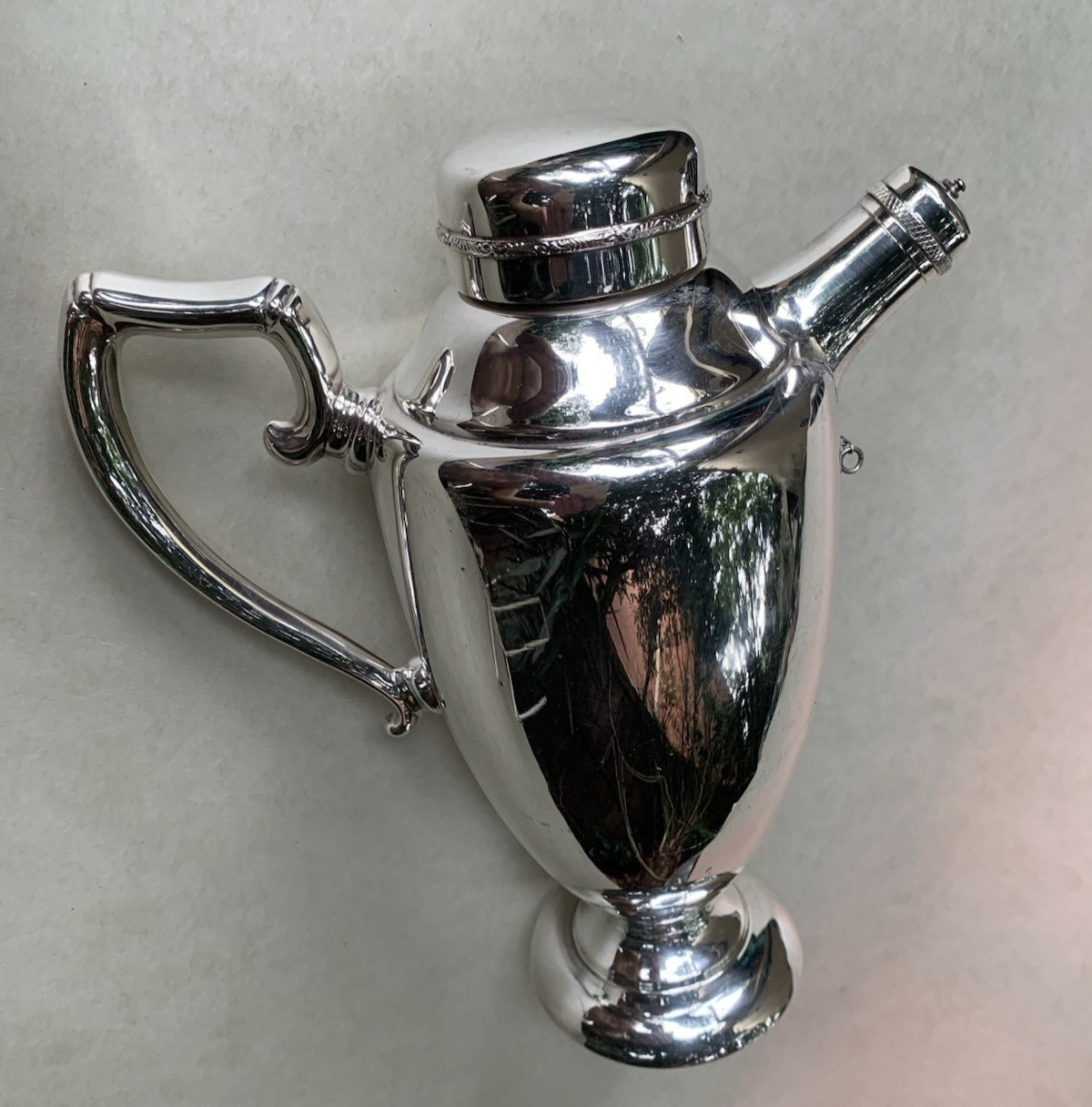 Art Deco Silver Plated Cocktail Shaker Mixer Crusader Silcraft Melbourrne Vnt.