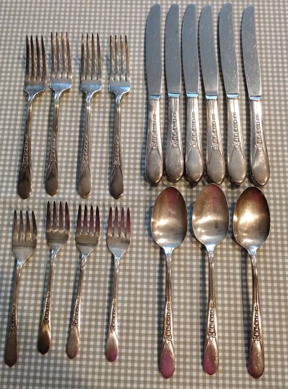 Vintage Silverware Flatware 1941 Wm Rogers Priscilla Lady Ann Pattern 20 Pieces