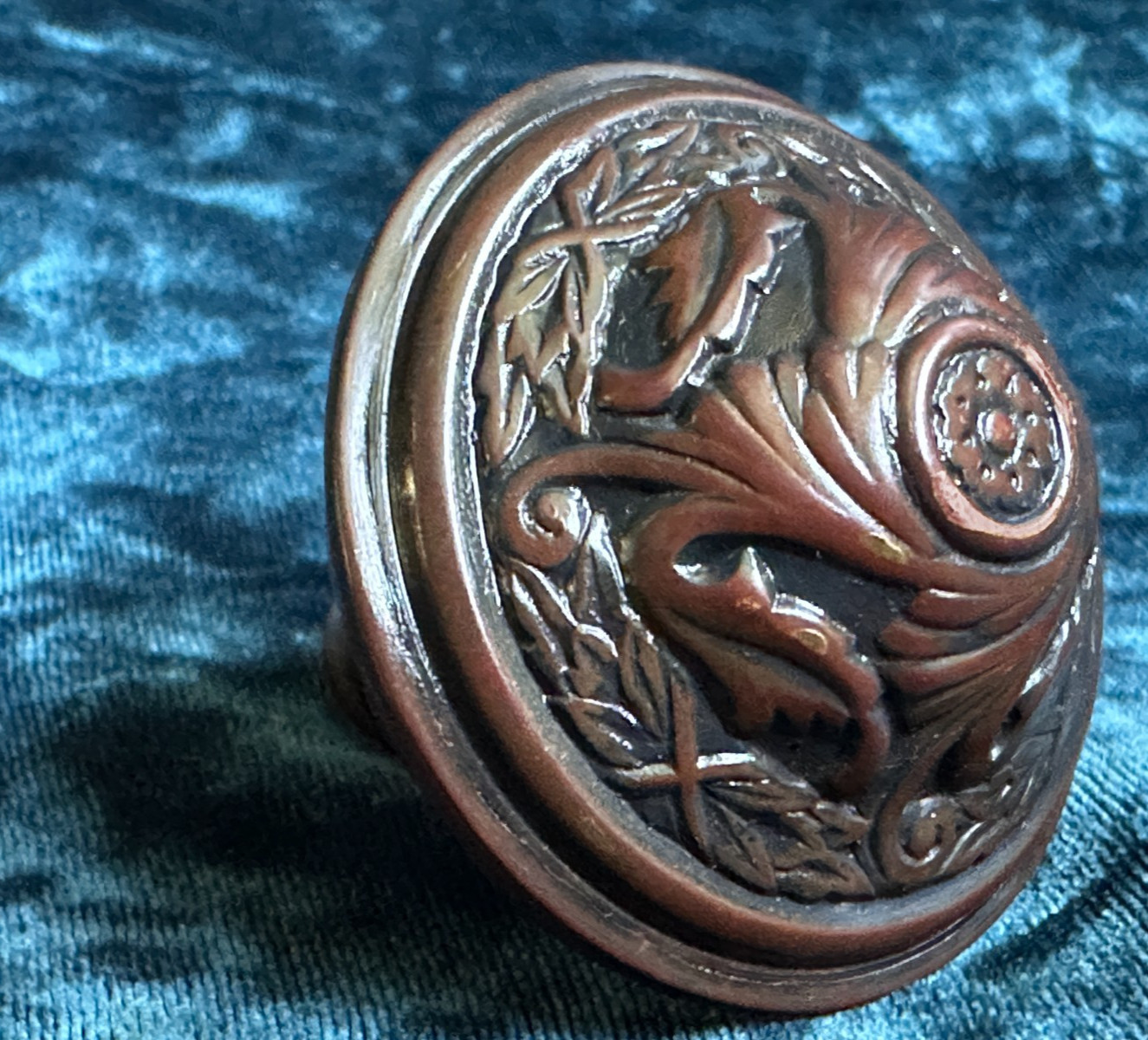 Spectacular Antique c.1894 Sargent ‘T’ Design Bronze/ Brass Door Knob J-20800