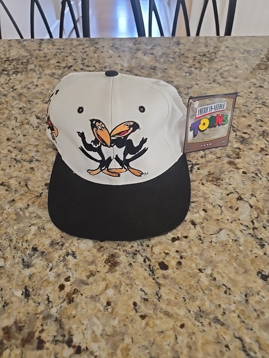Brand New W/ Tags 1993 HECKLE & JECKLE Cartoon HAT / CAP Adjustable EMBROIDERED