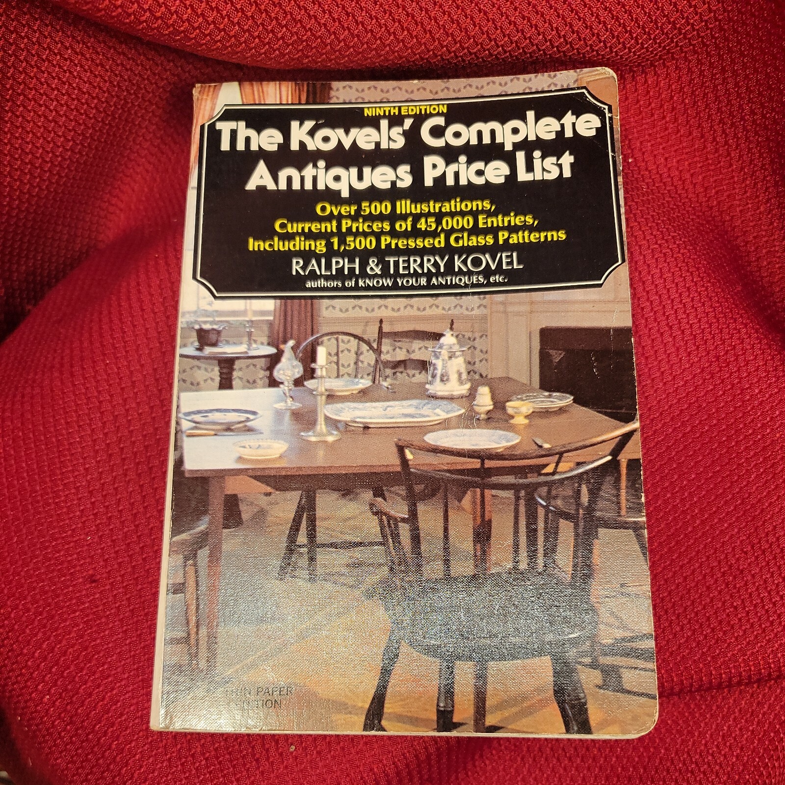 KOVELS COMPLETE ANTIQUES PRICE LIST guide 1976 77 9th NINTH EDITION vtg book