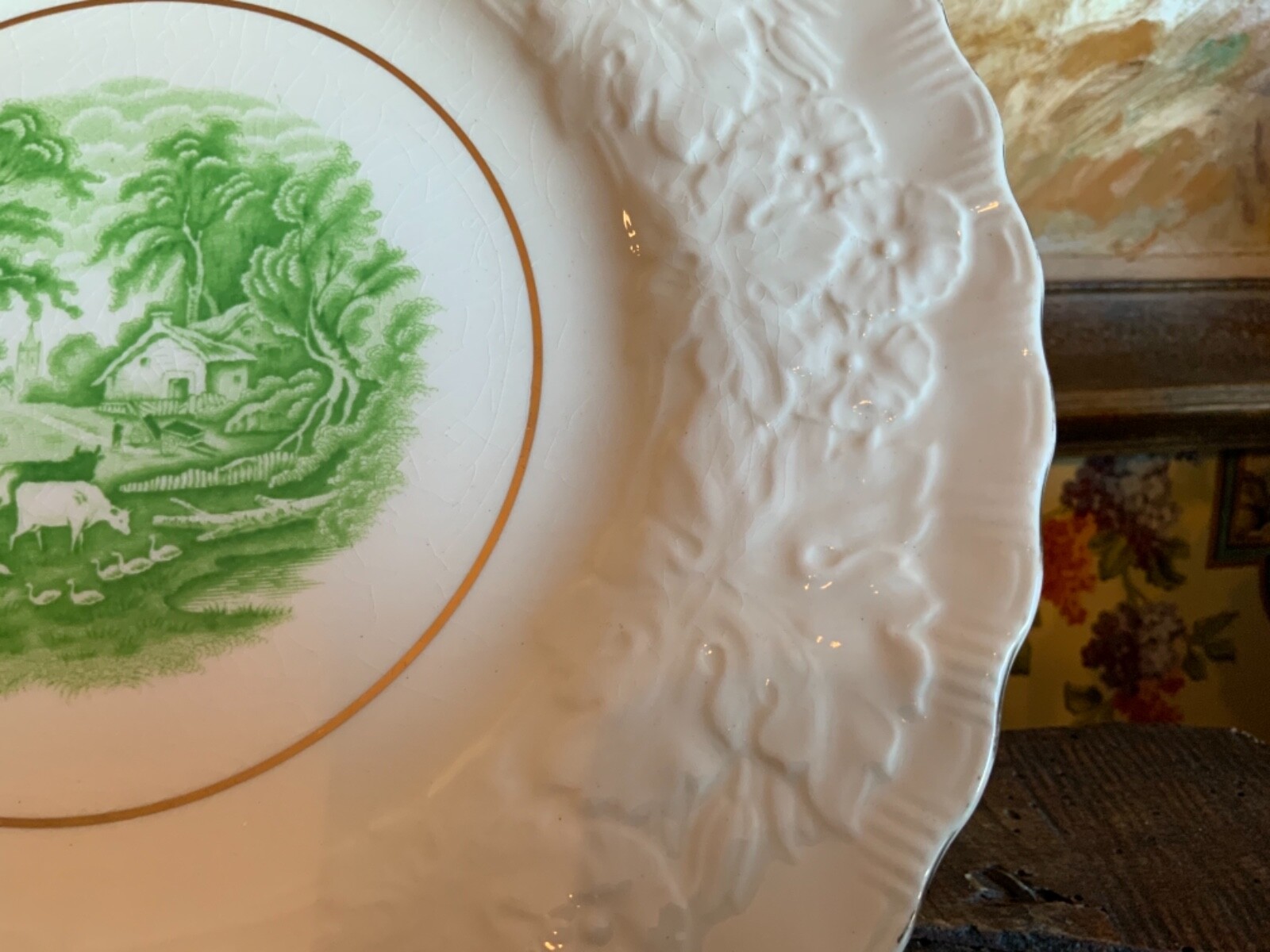 English Alfred Meakin Staffordshire Transferware Charger Decorative Plate