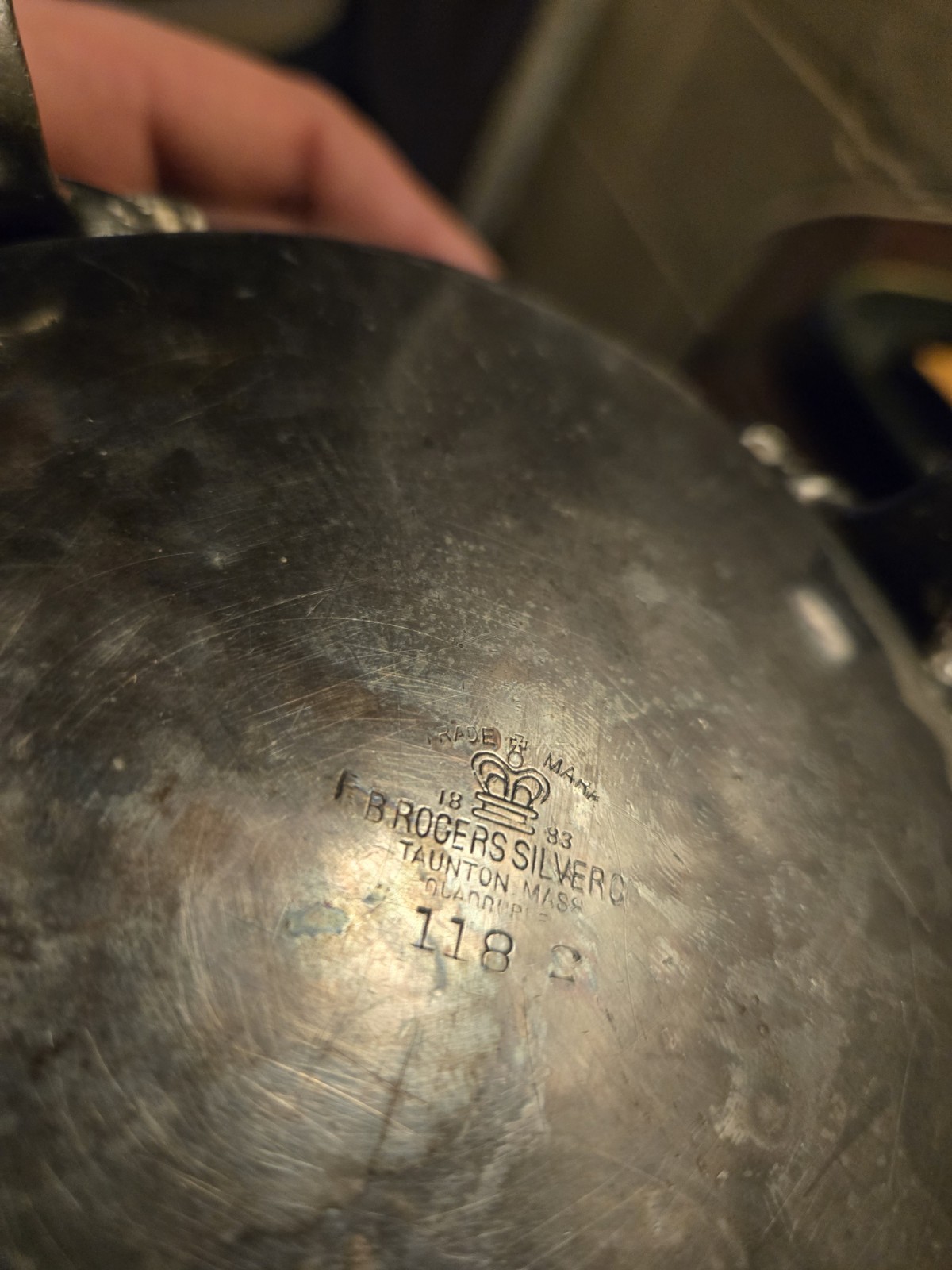 F.B. Rogers Silver Co. Victorian Repousse Silverplate Footed Bowl