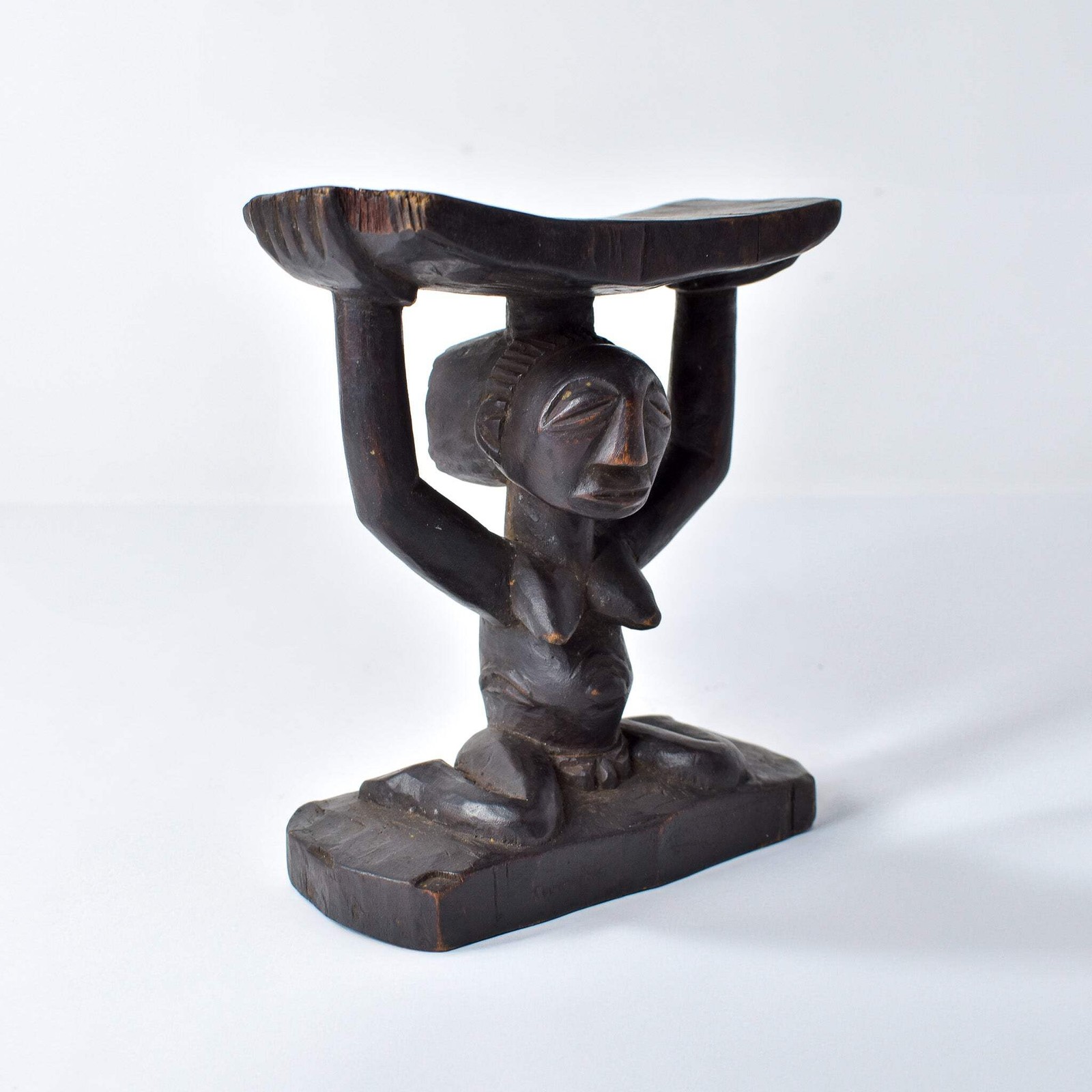 Luba Figural Miniature Headrest Congo