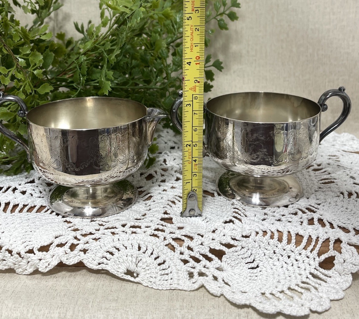 Antique Benedict Manufacturing Co Silverplate Sugar Bowl Creamer 3 In