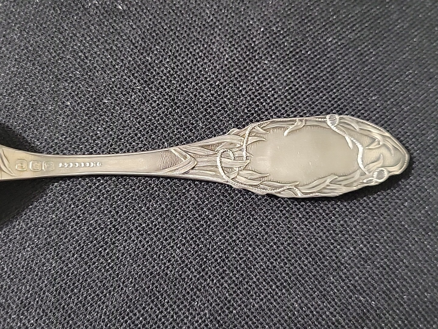 Antique Silver Souvenir Spoon Ellis & Co P. W. Canada Niagara Falls Bison Musket