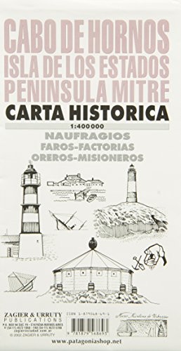CAPE HORN / MITRE PENINSULA / STATEN ISLAND MAP By Urruty & Urruty *BRAND NEW*