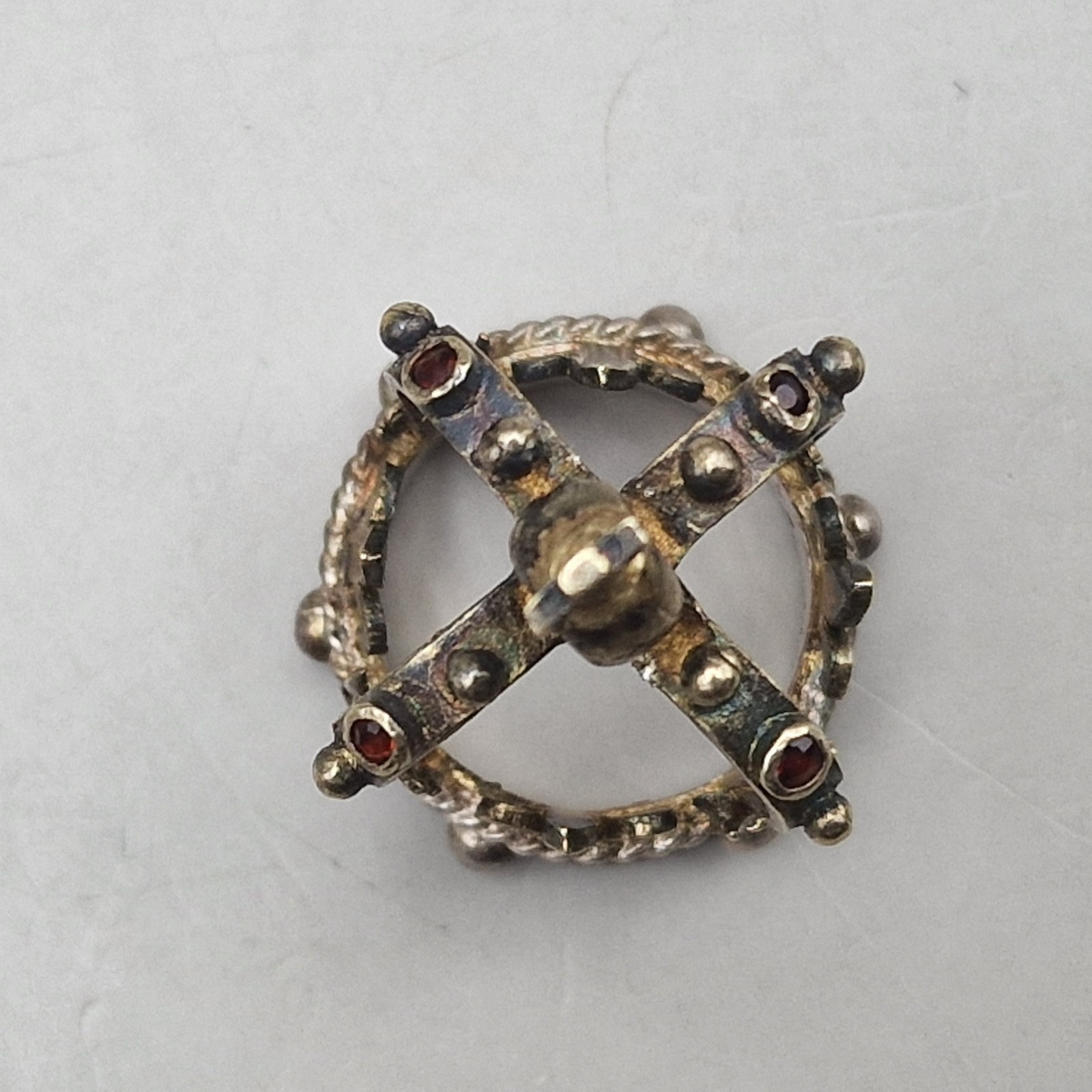 Sterling Silver Gilt & Ruby Crown Thimble Holder Limited Edition of 200