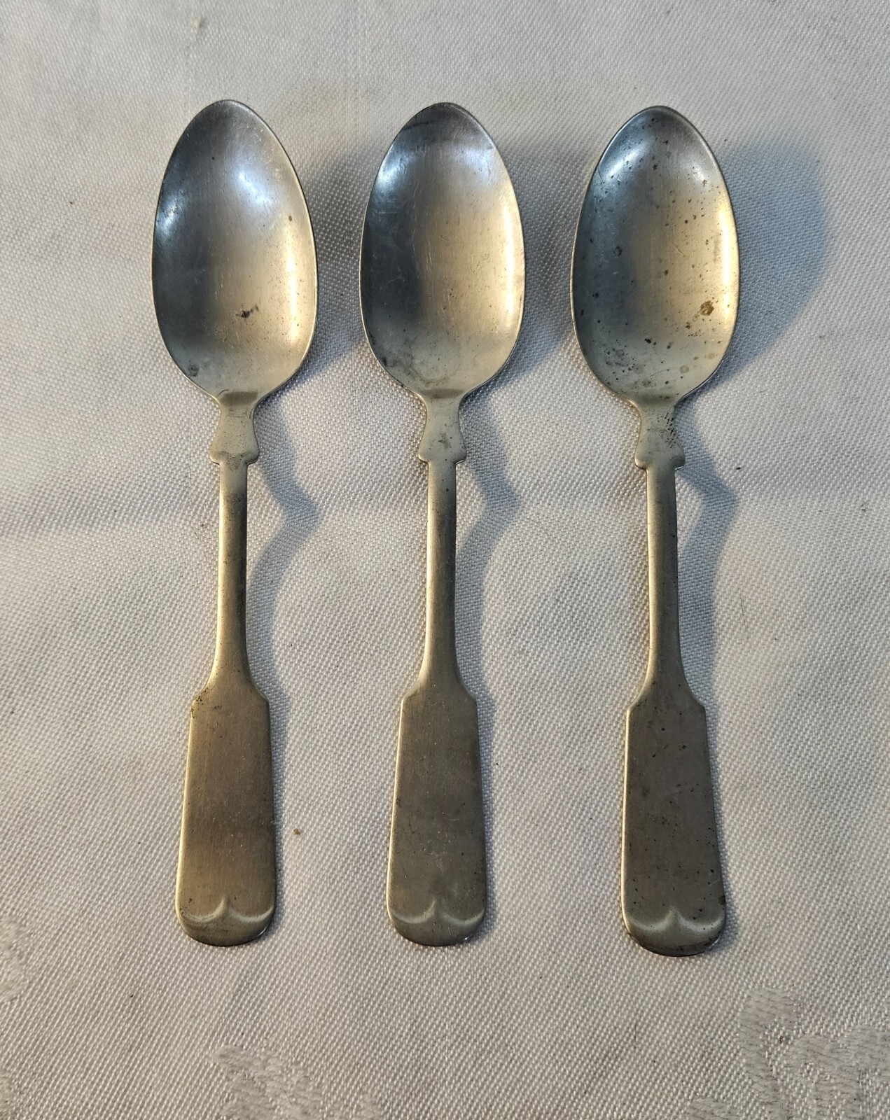 3 Piece Antique ROGERS BROS “German Silver” 5.5″ Dessert Spoons 49g Total