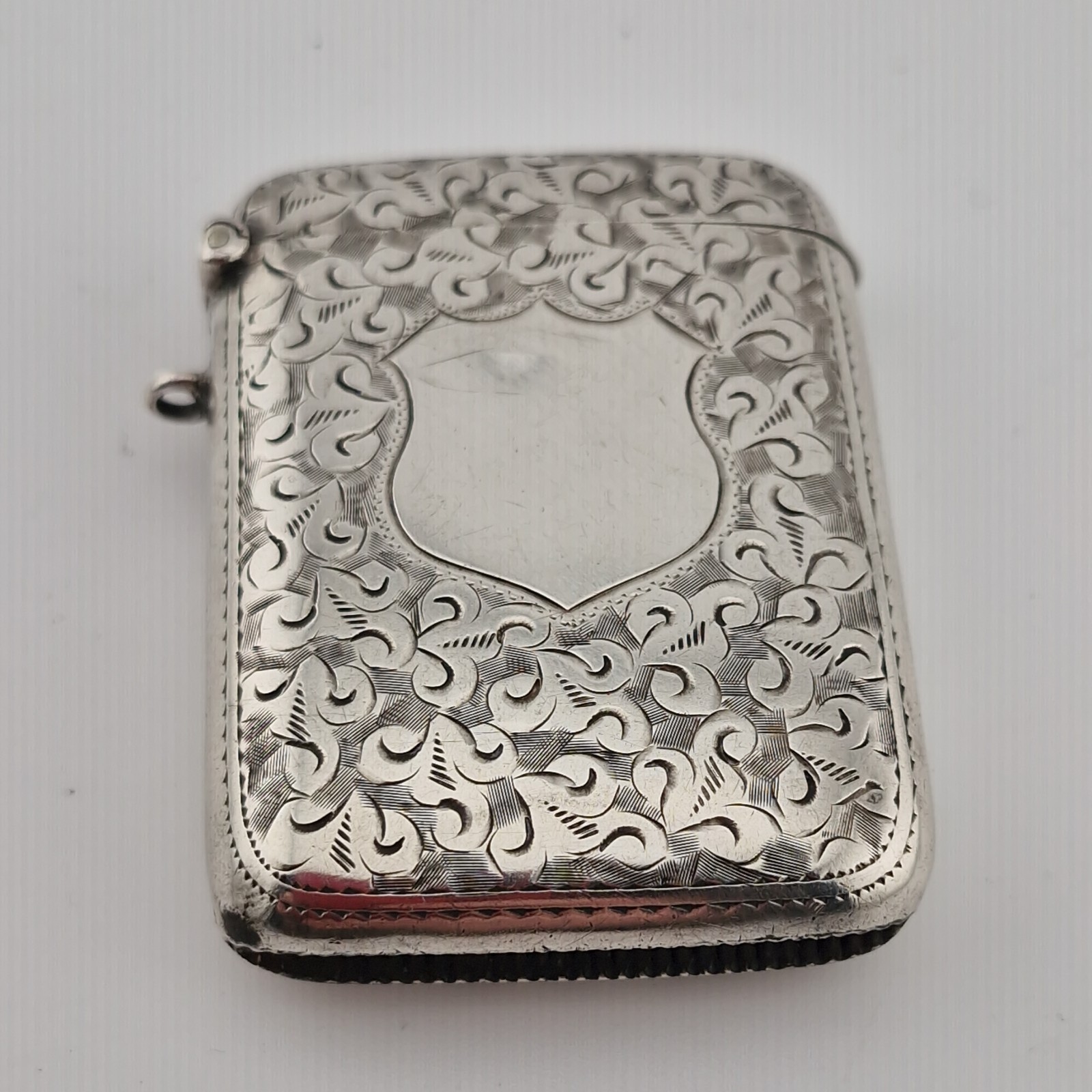 Antique Large Sterling Silver Vesta Case London 1902 34g