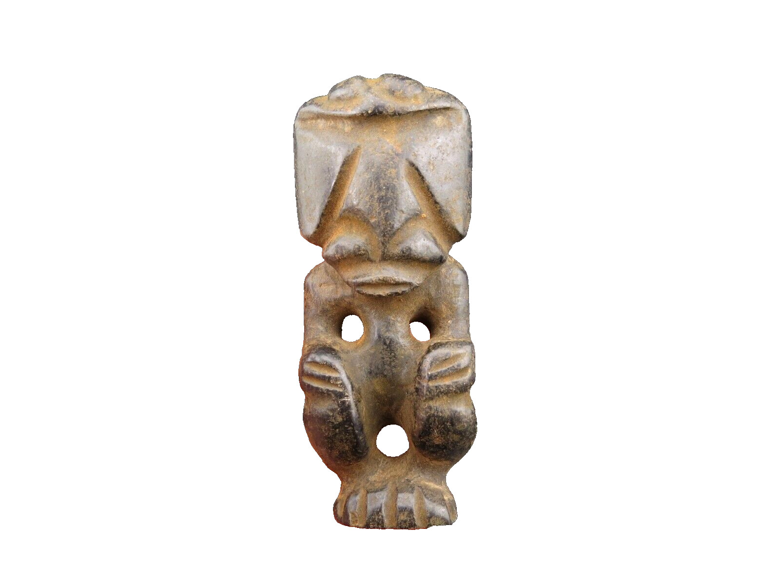 China,old jade,hongshan culture,Black magnet,rare eagle&Apollo,pendant B286