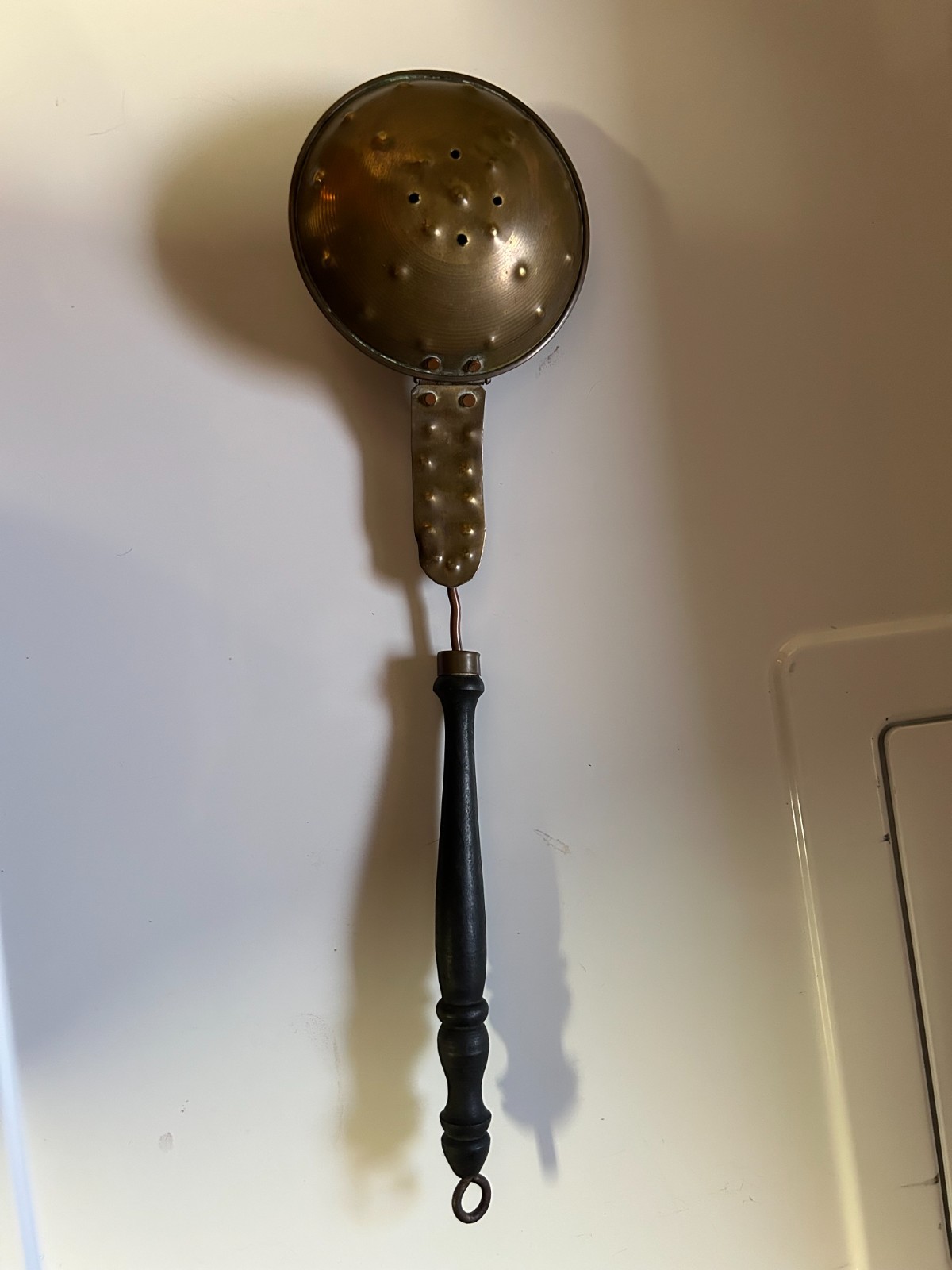 Antique Brass and Copper Chestnut Warmer