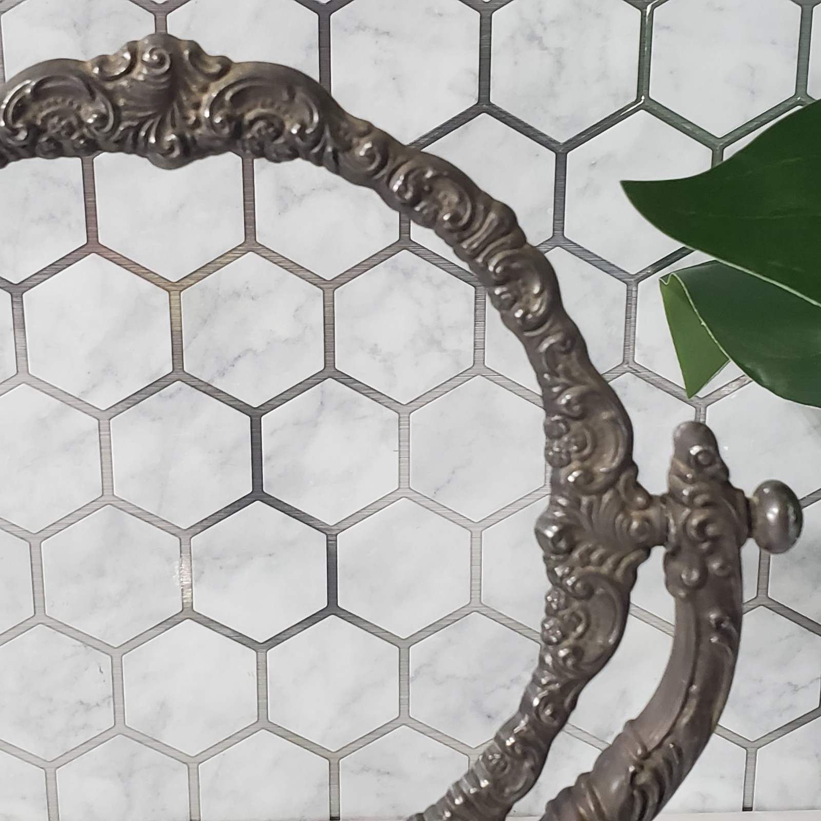 Baroque by Wallace Silver Plated Round Vanity Mirror Frame Stand Tilts NO MIRROR
