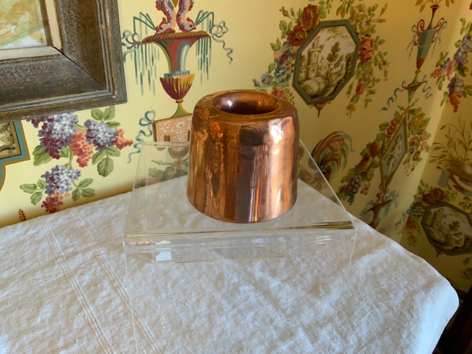 19th Century French Gateau Copper Jelly Mold Mould found in a Chateau in France