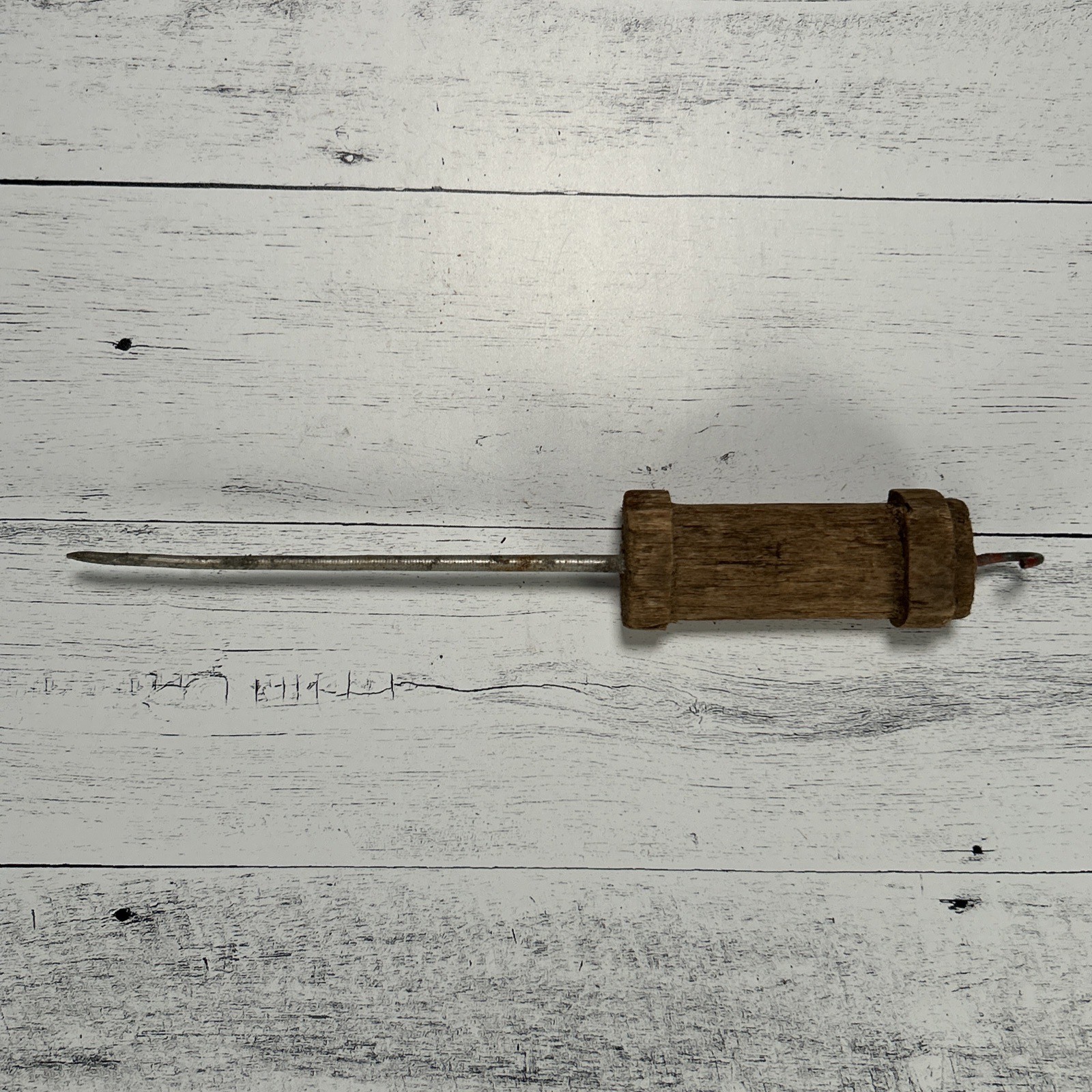 Antique Sausage Pricker Rod Meat Venting Spike 1920s Handmade USA Butcher Tool