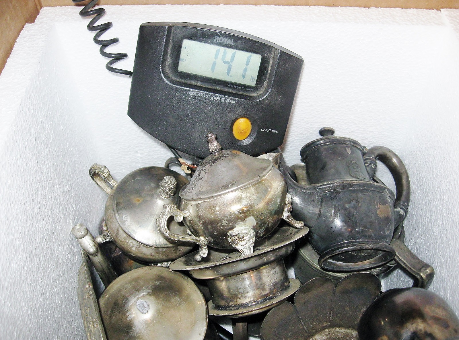 Silverplate Scrap Lot Serving Items, Reed & Barton, Park Ave etc. App. 13 Lb