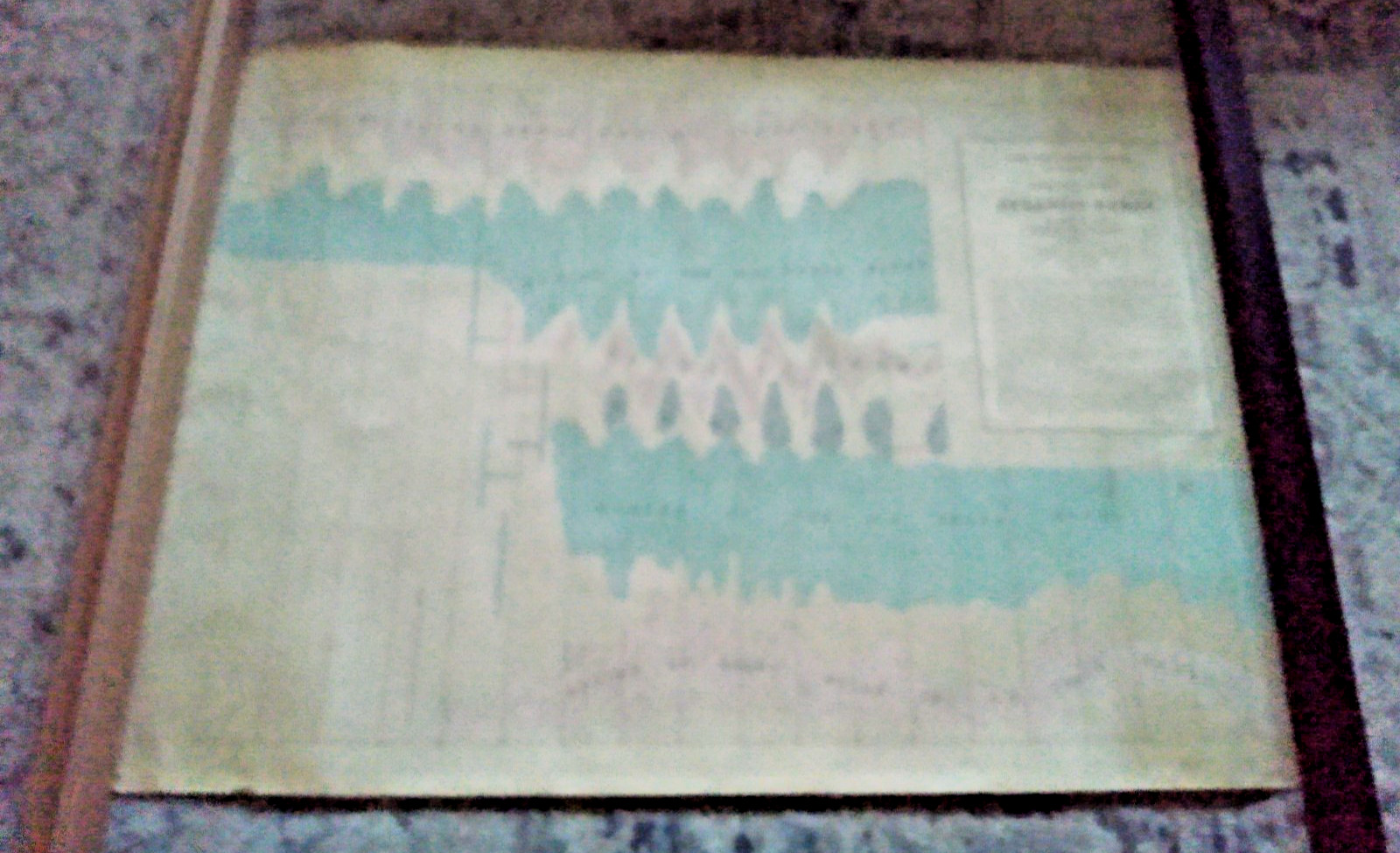 Rare 1851 Maury’s Trade Wind Chart of Atlantic Ocean, Wind & Currant, 26″ X 36″