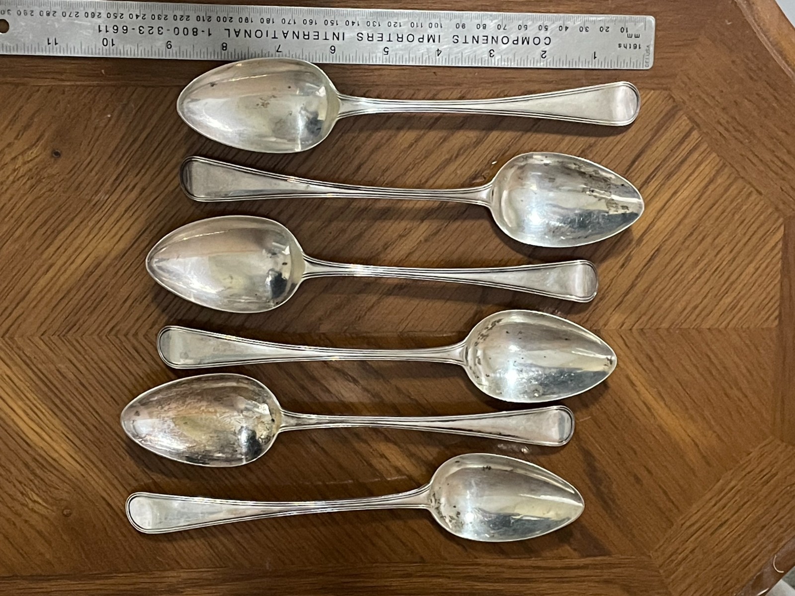 Set 6 George III Silver Spoon London 1795, Peter & Anne Bateman 397 g