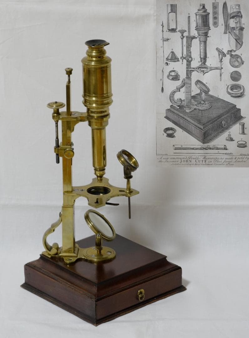 microscope antique collectible John Cuffe’s compound microscope Maltese cross