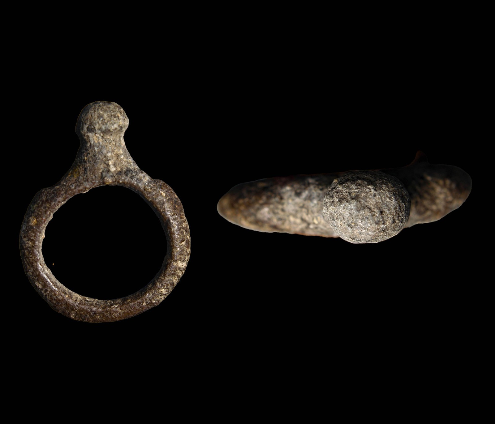 Ancient Roman Bronze “Infant” Protective Ring Imperial Period Size 1 Authentic