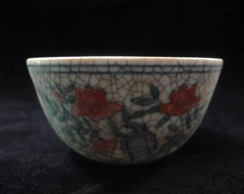 Rare Chinese Old Hand Painting Cocks Flowers Porcelain Cup “ChengHua” Mark