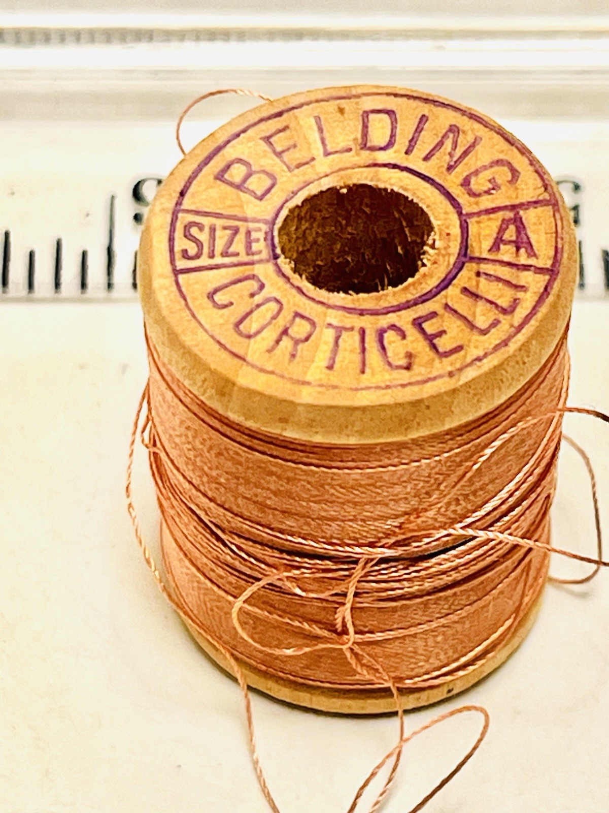 Vintage Silk Thread BELDING CORTICELLI Dusty Pink Fly Fishing Tying Sewing 2730