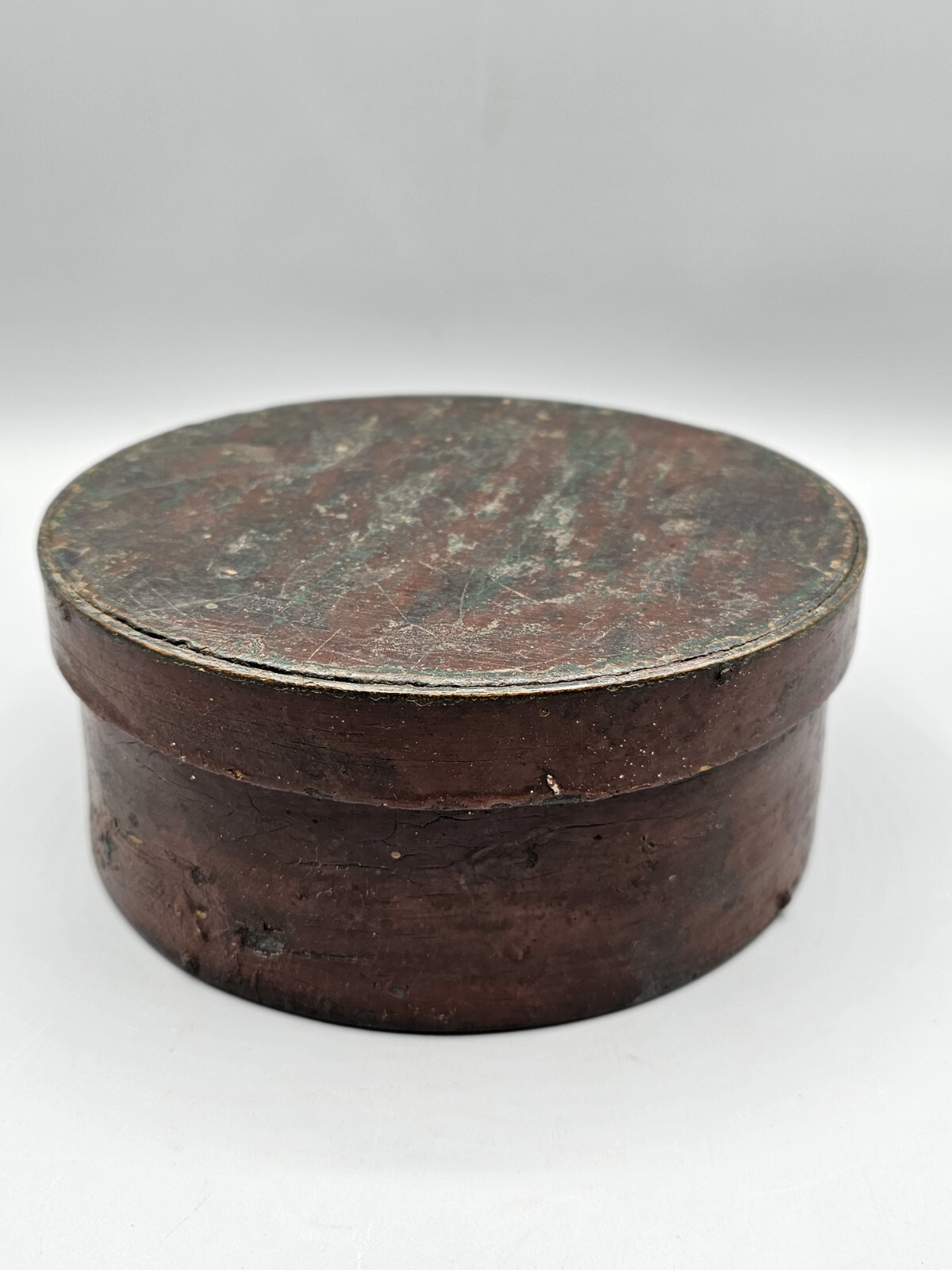 Antique Primitive Small 6.5″ Diameter Pantry Box – Great Patina