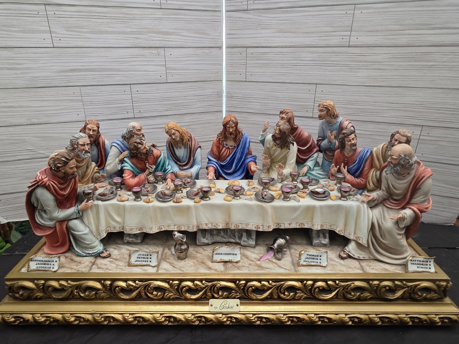 Last Supper Capodimonte by Germano Cortese 24inch x12 inch × 9 inch approx.