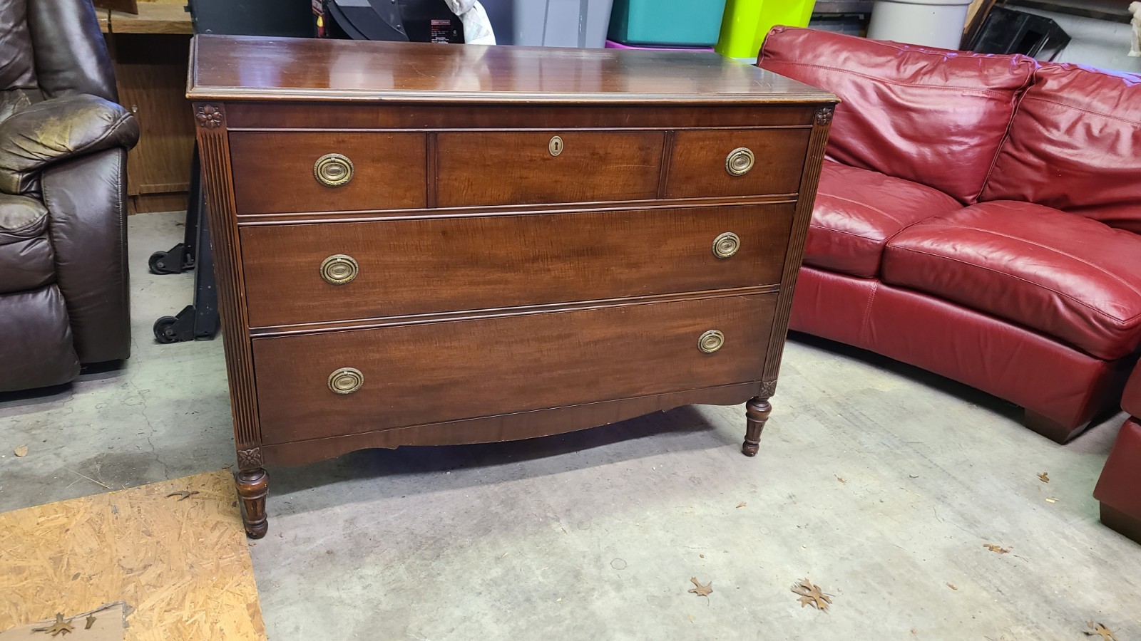 Vintage Kinder Authentic Mahogany Custom Finish Bureau and Dresser