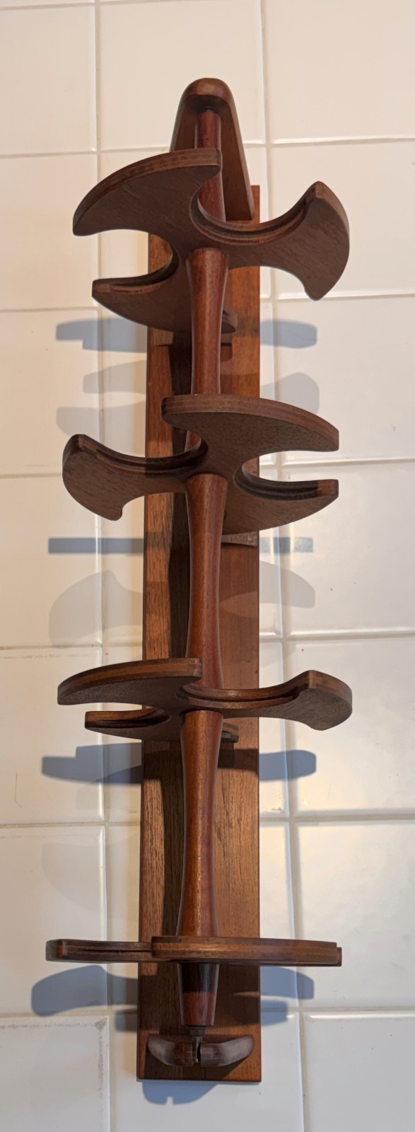 Aksel Kjersgaard Teak Wall Coat/Hat Rack – Danish Design 21.75″ tall, 7″ wide