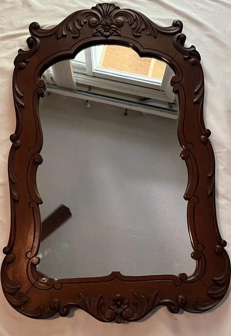 Beautiful Queen, Anne Converted Dresser Mirror To Wall Mirror ￼