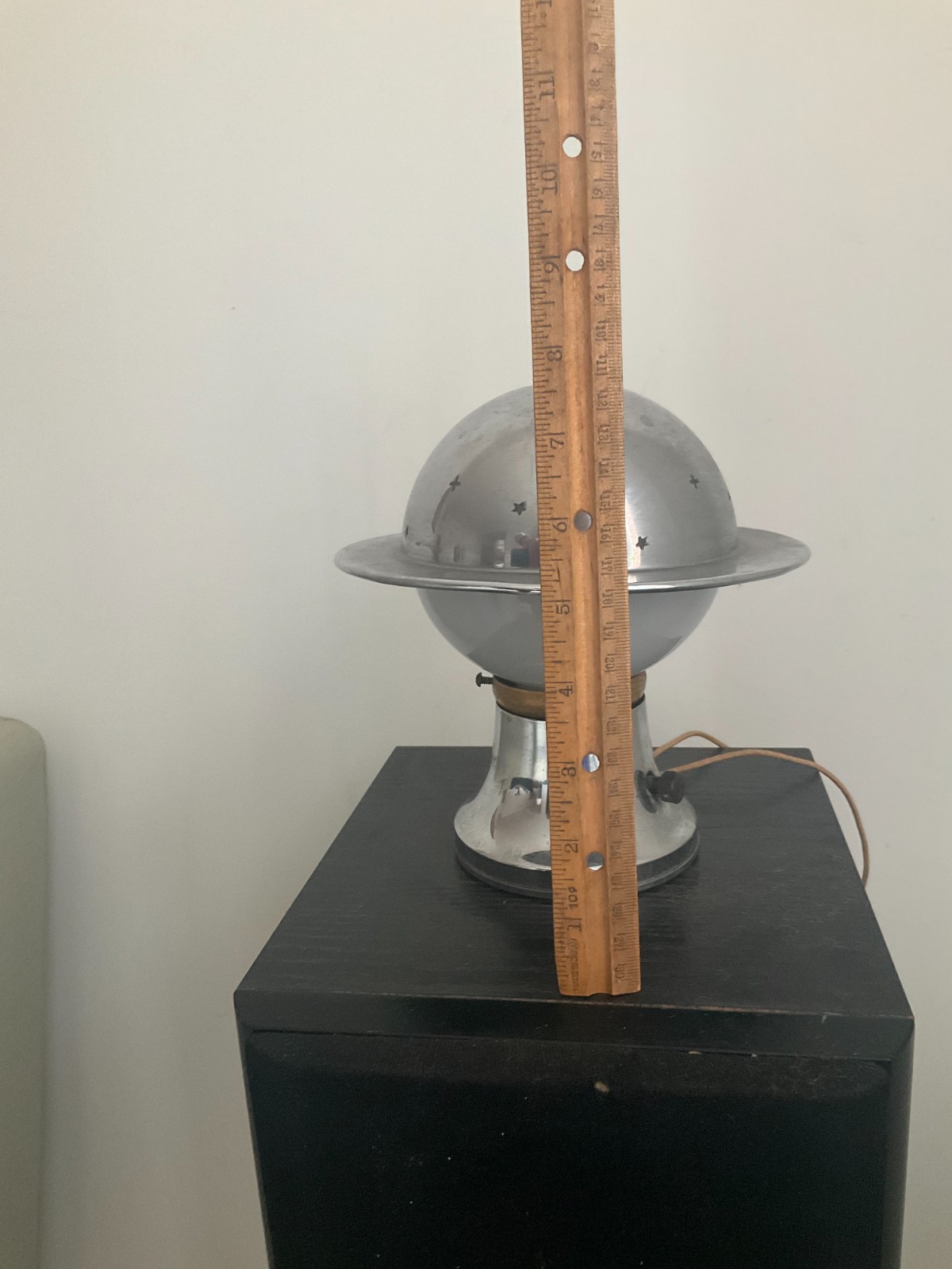 Chase Walter Von Nessen Constellation Saturn Lamp Issues Missing Finial Rare
