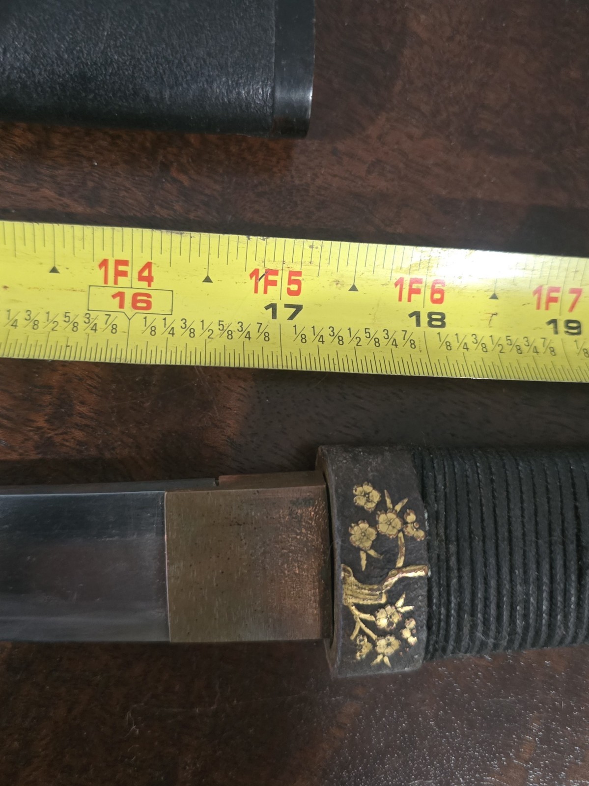 Original 17th or 18th Century Japanese Samurai Sword w/ Nice Saya or Scabbard