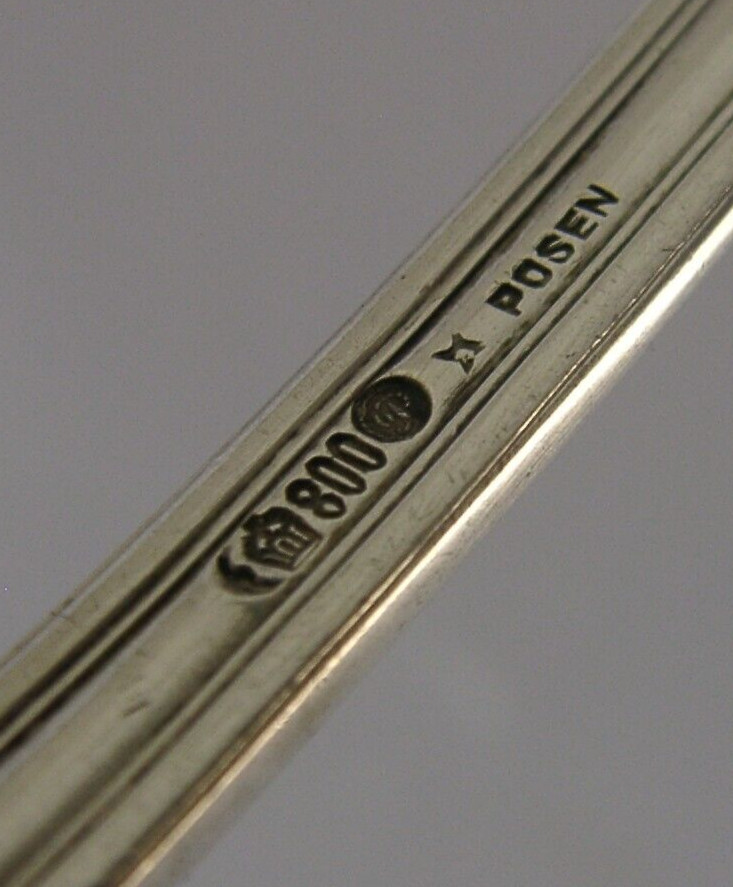 HEAVY 154g BEAUTIFUL LARGE GERMAN SOLID 800 SILVER ART DECO ASPARAGUS SERVER