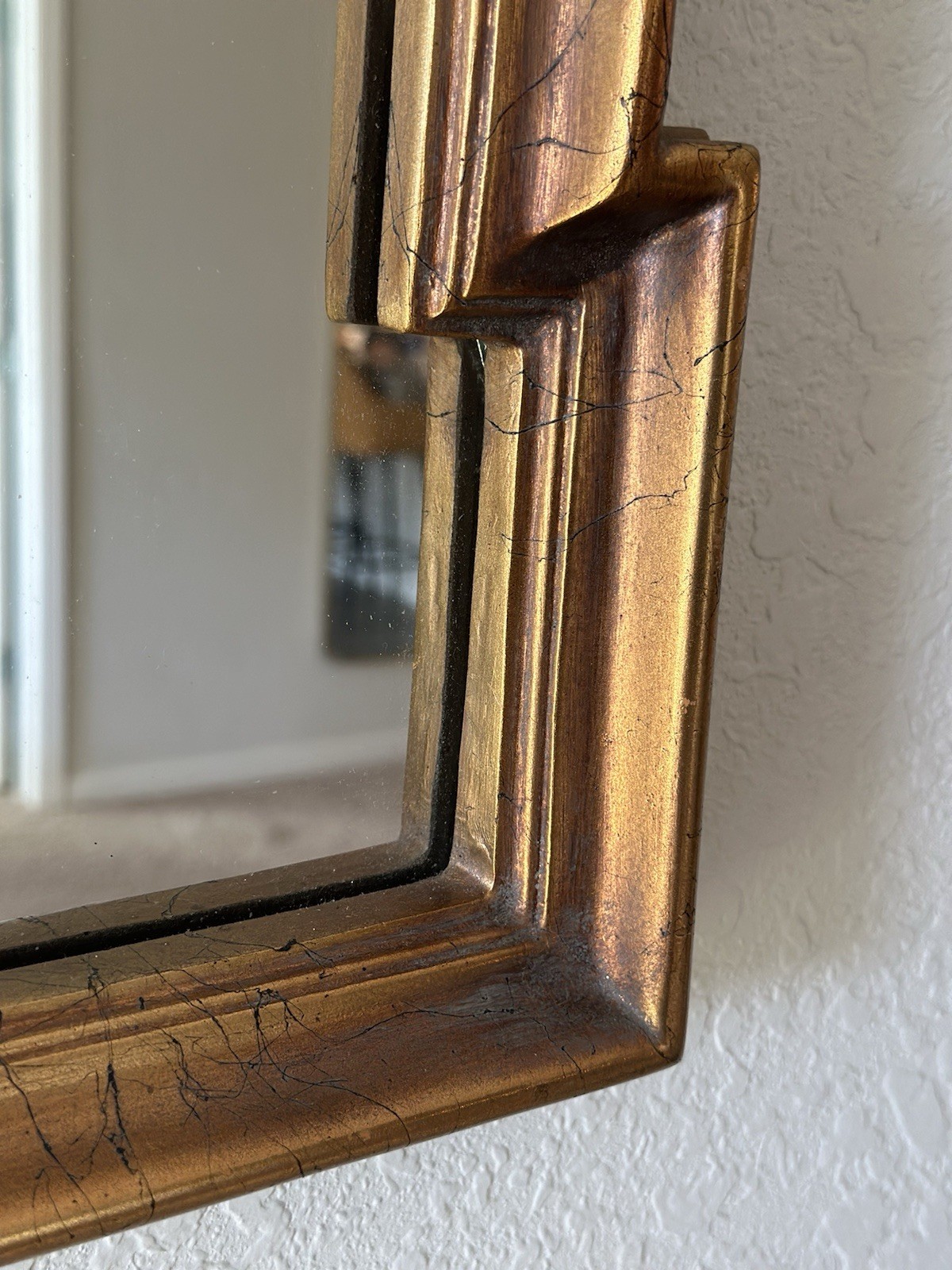 Vintage Ethan Allen Wall Mirror – 1976 Model 07-4532 – Gilt Frame Arched Top
