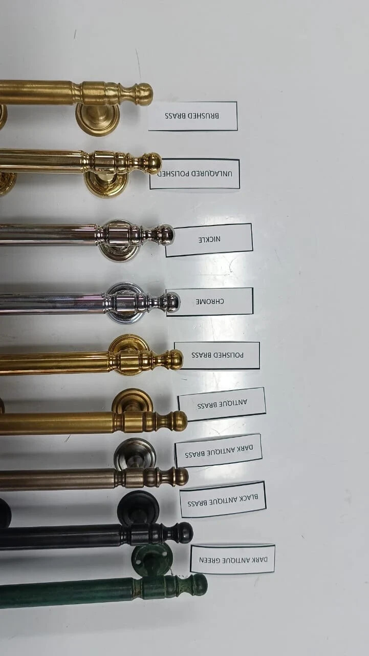 2 face fix 12″ inch solid brass Large Kitchen Cabinet Grab pulls 30 cm old style