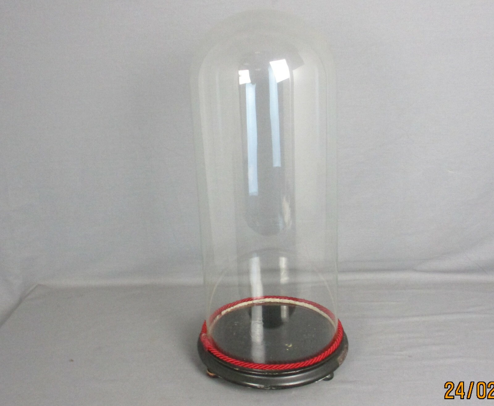 antique Round Hand Blown Glass Dome Globe Steampunk Display 19.29″