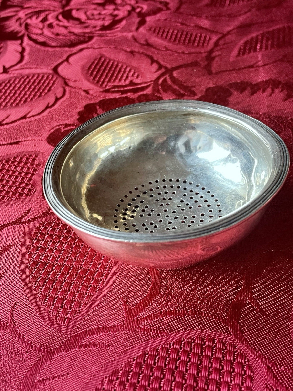 Silver HM London 1797 by Peter & Anne Bateman strainer from think a wine funnel