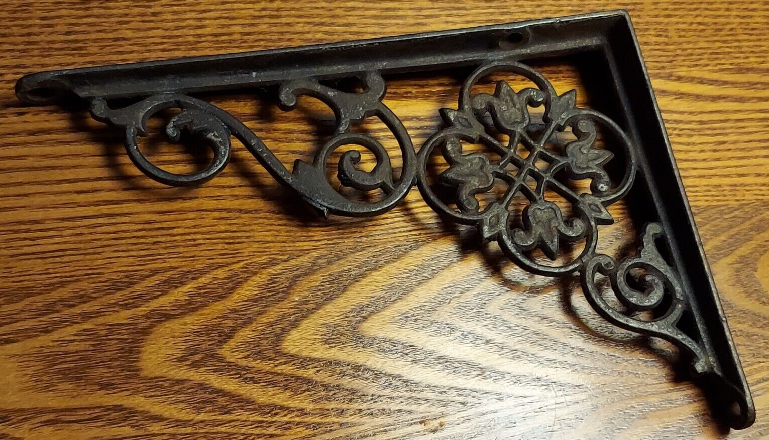 Antique Victorian Cast Iron Shelf Bracket 6.875″ By 4.875″