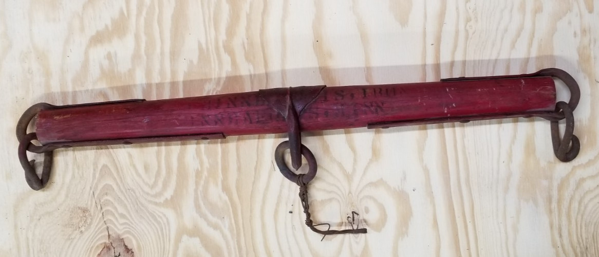 MINNEAPOLIS IRON 32” Single Tree Farm Yoke Horse Ox RED Paint Original Stencils