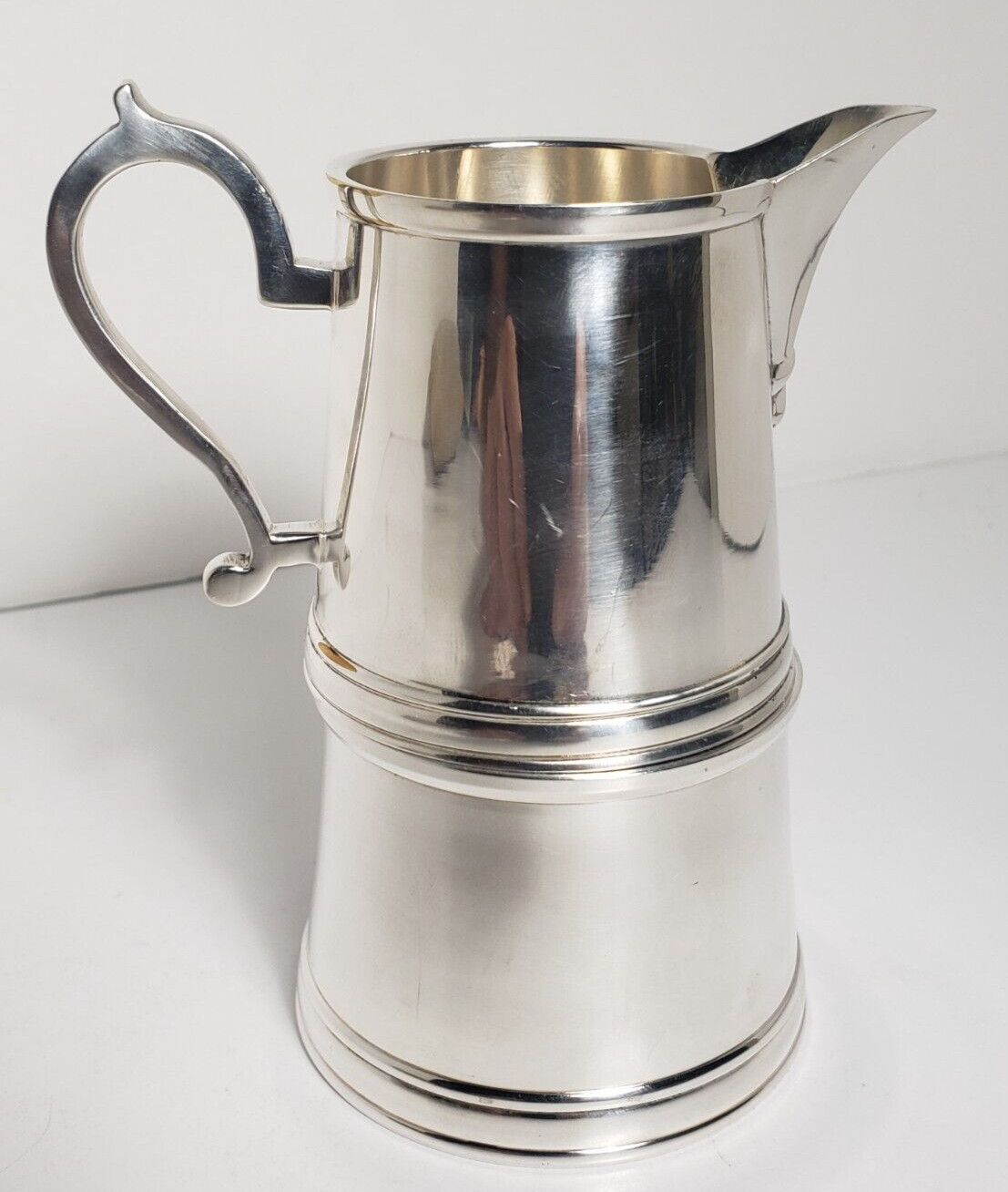 VINTAGE IFS INDIA SILVER PLATED CREAMER AND SUGAR BOWL