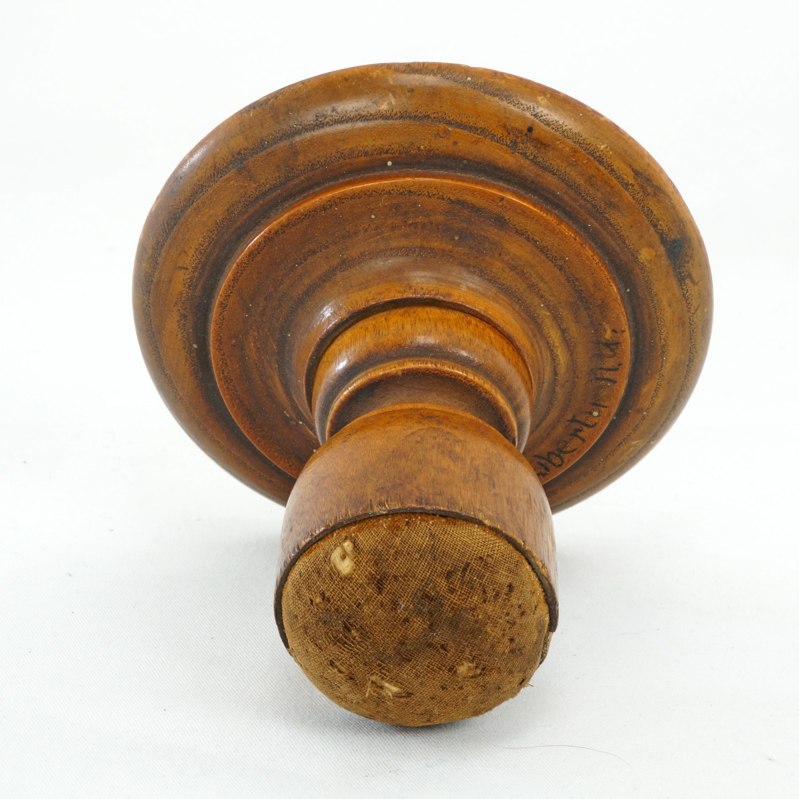 Antique Treen Ware Pin Table Sewing Cushion Folk Art 19th Century