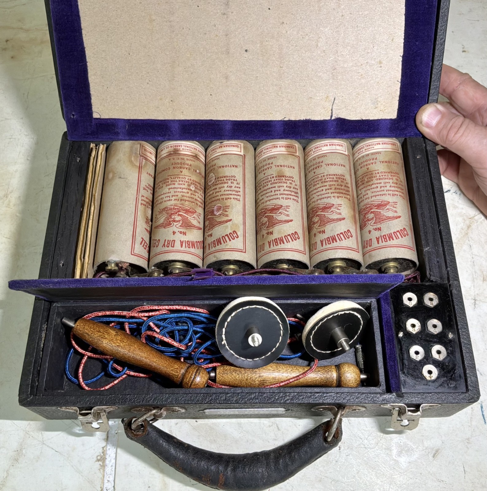 1890’s era antique McINTOSH ELECTROLYSIS BATTERY old medical QUACK cure MEDICINE