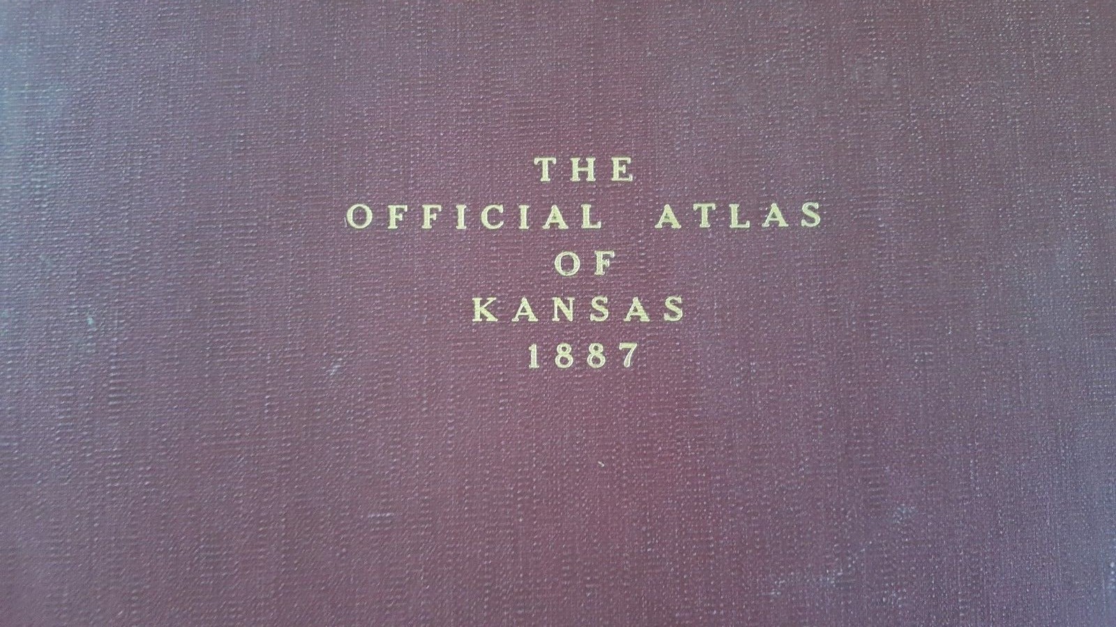 Antique MAP – NICKERSON, AURORA, BARCLAY, ARVONIA & PENFIELD – 1887 KANSAS ATLAS