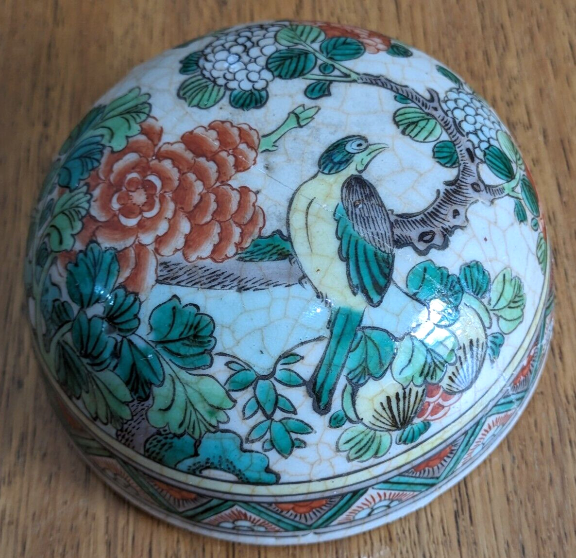 19th Century Chinese Famille Verte Porcelain Qing Kangxi Ginger Jar Antique 35cm