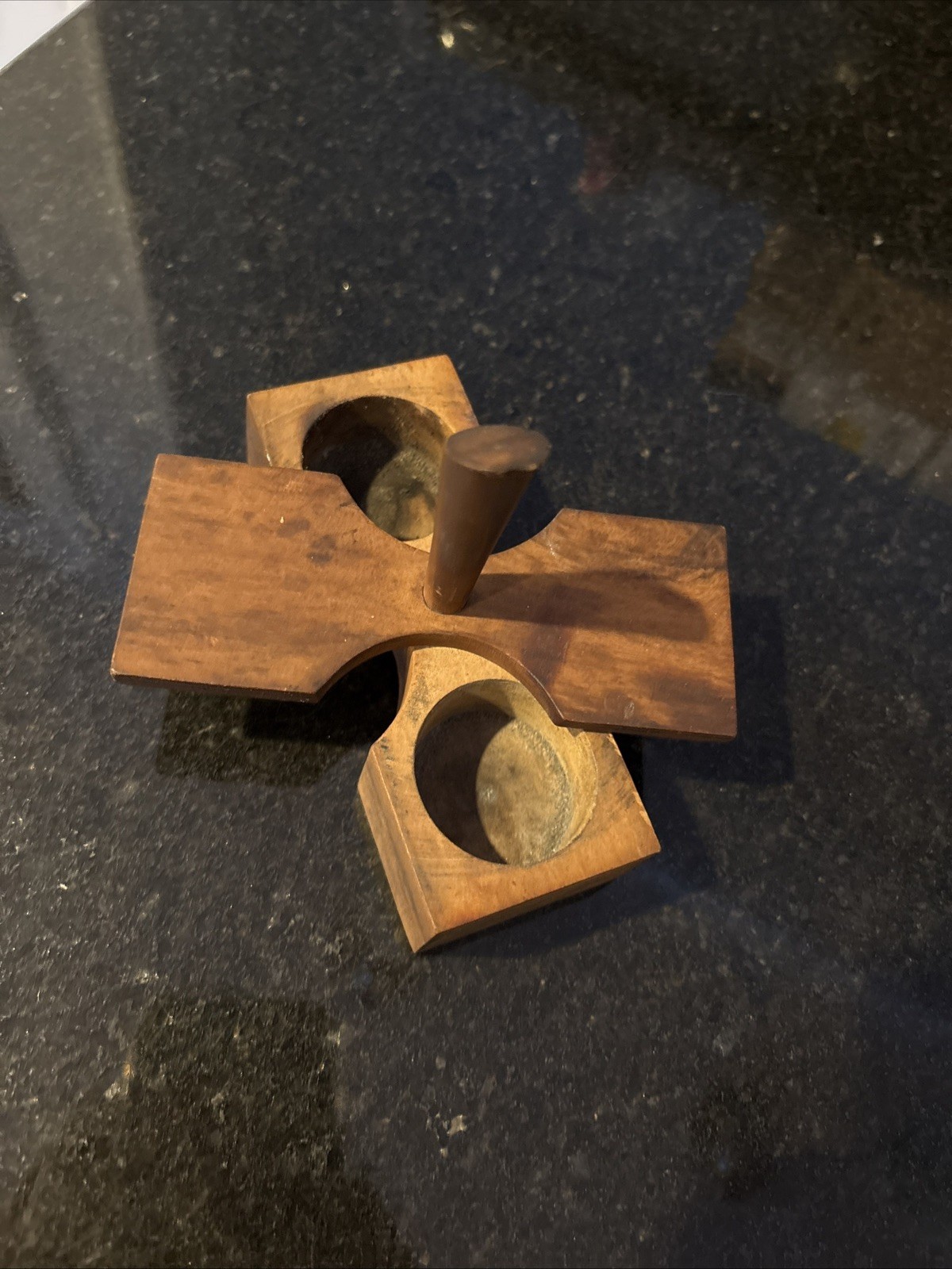 Vintage Wooden Kitchenware Spice Box