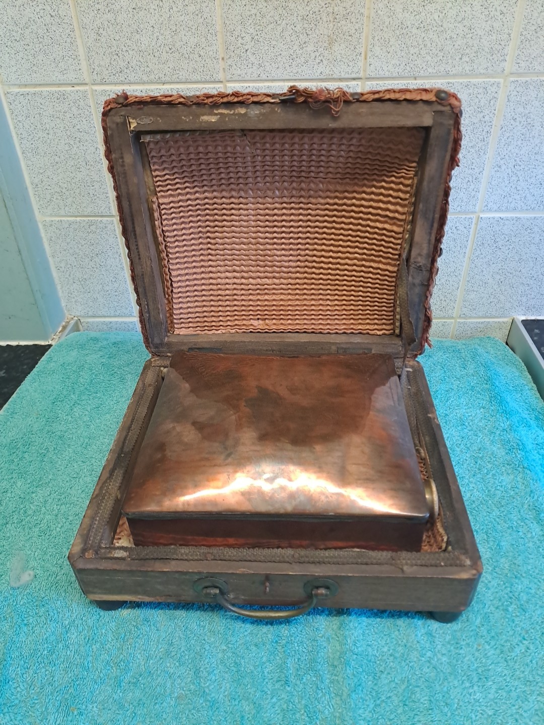Antique James Bramah Of Sheffield-Copper Carriage Passenger Foot Warmer