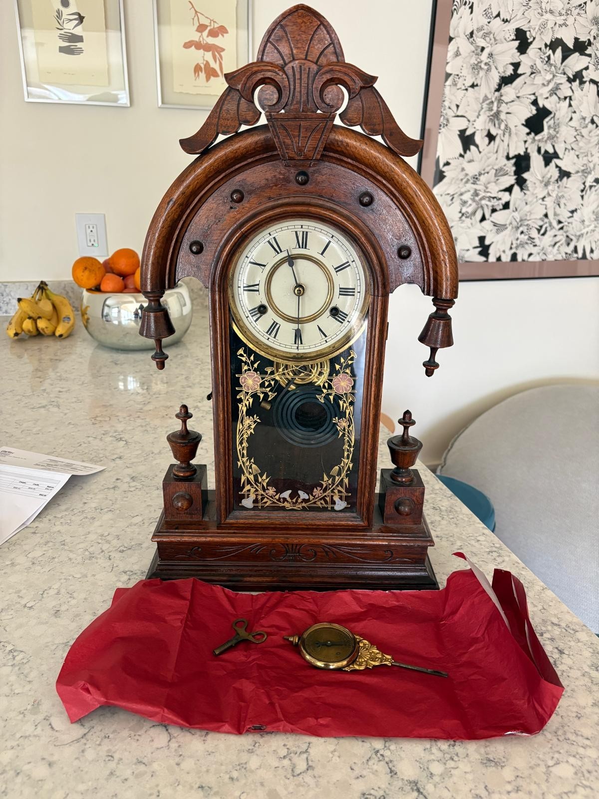 New Haven Clock Co Mantle Clock
