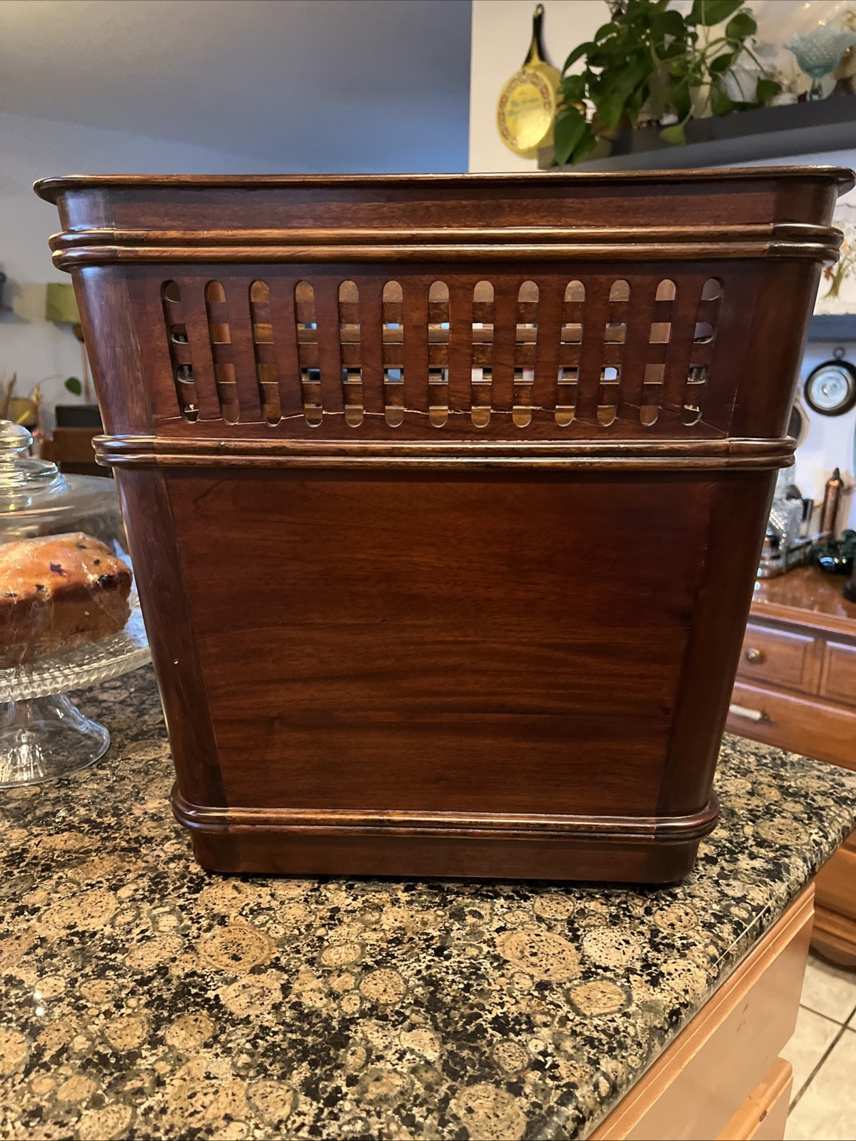 MCM – Selamat Designs – LARGE- Executive Waste Basket in Walnut