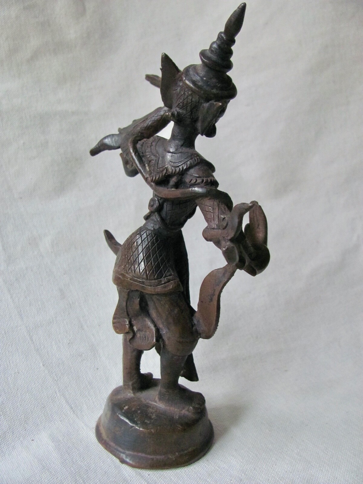 Antique 19C Burmese Bronze Celestial Dancing Figure from Myanmar